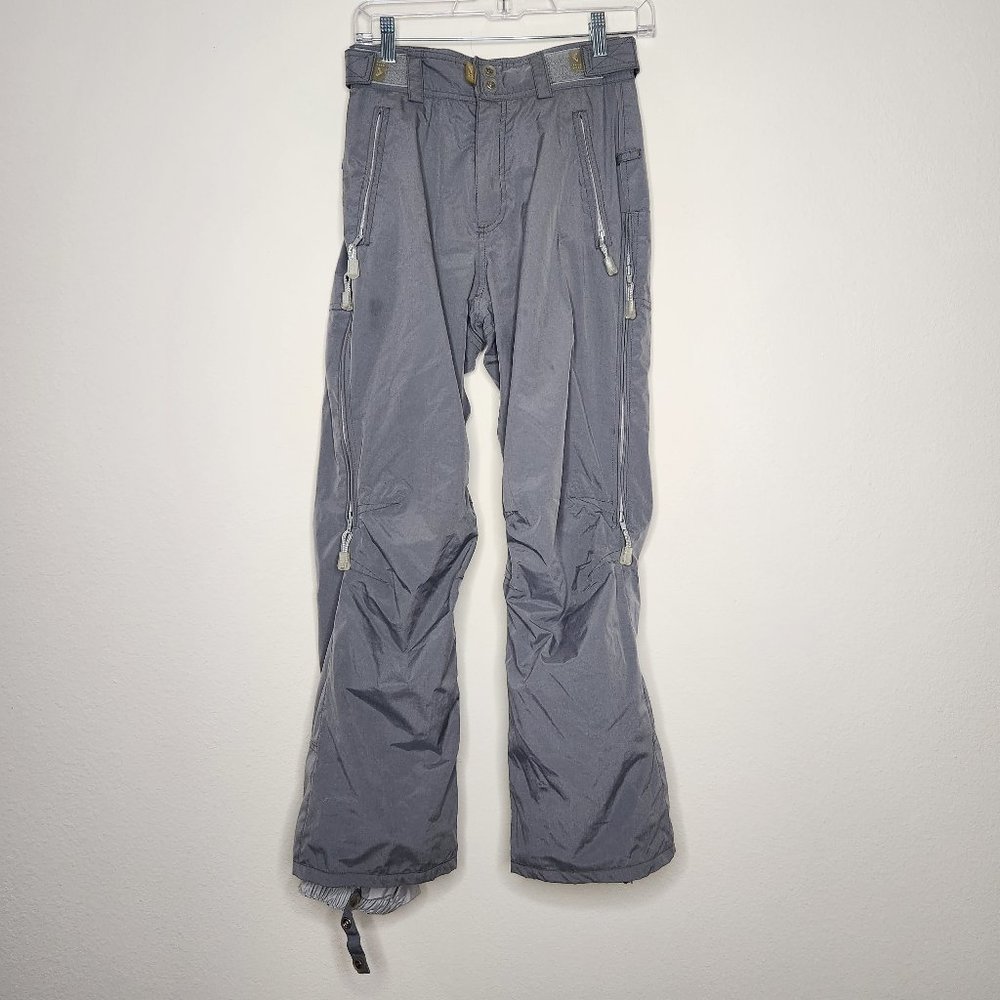 Roxy Quiksilver Women's XS Gray Ski Snow Pants Water Resistant Snowboard…